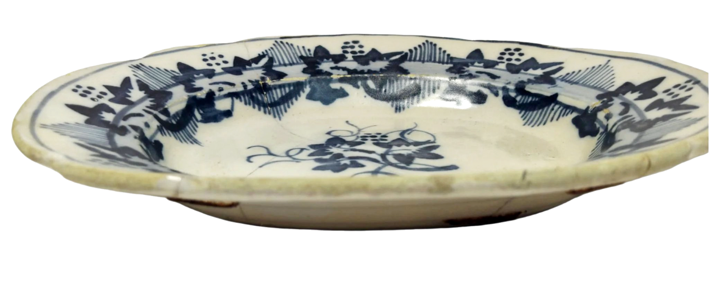 18th-Century Coimbra Ceramic Dish – 22 cm