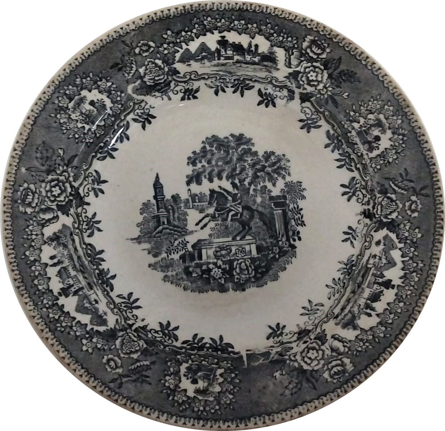 18th-Century Coimbra Statue Dish