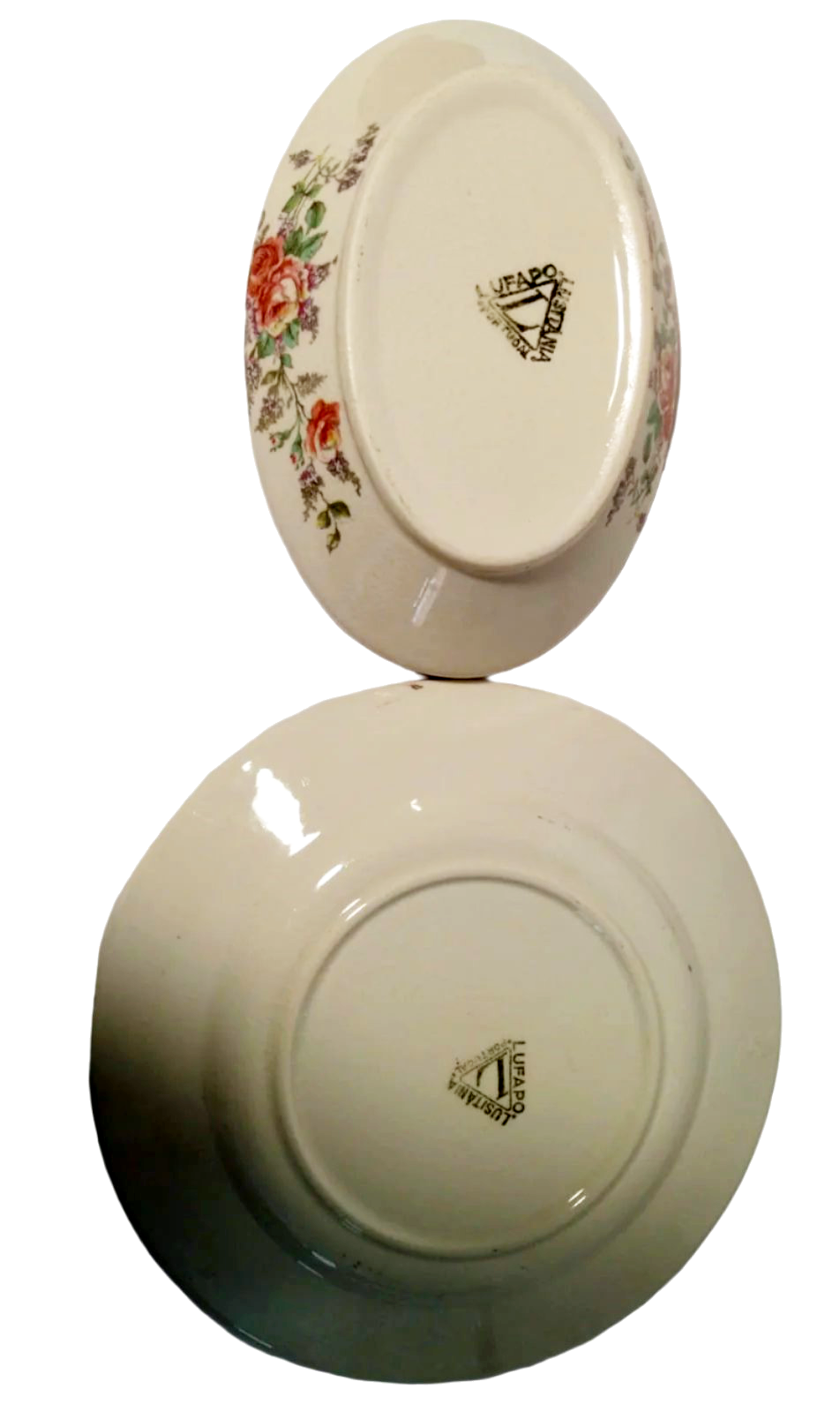 1920s-30s Vista Alegre "Lufapo" Floral Dinner Set – 33 Pieces