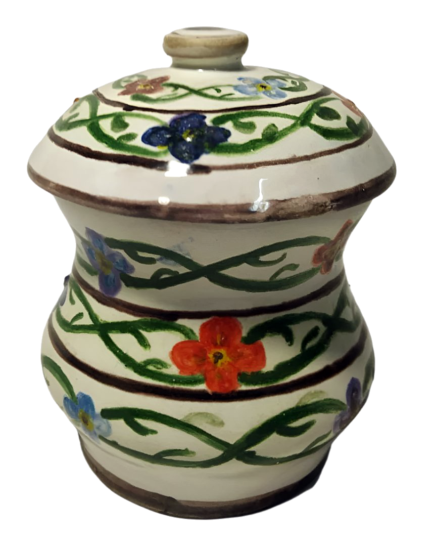 19th-Century Gaia Floral Pharmacy Jar