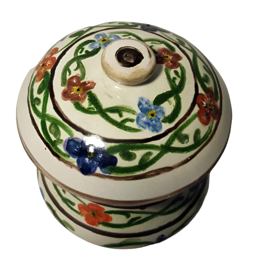 19th-Century Gaia Floral Pharmacy Jar