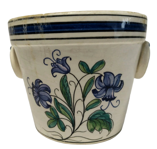 19th-Century Hand-Painted Alcobaça Vase – 15 cm