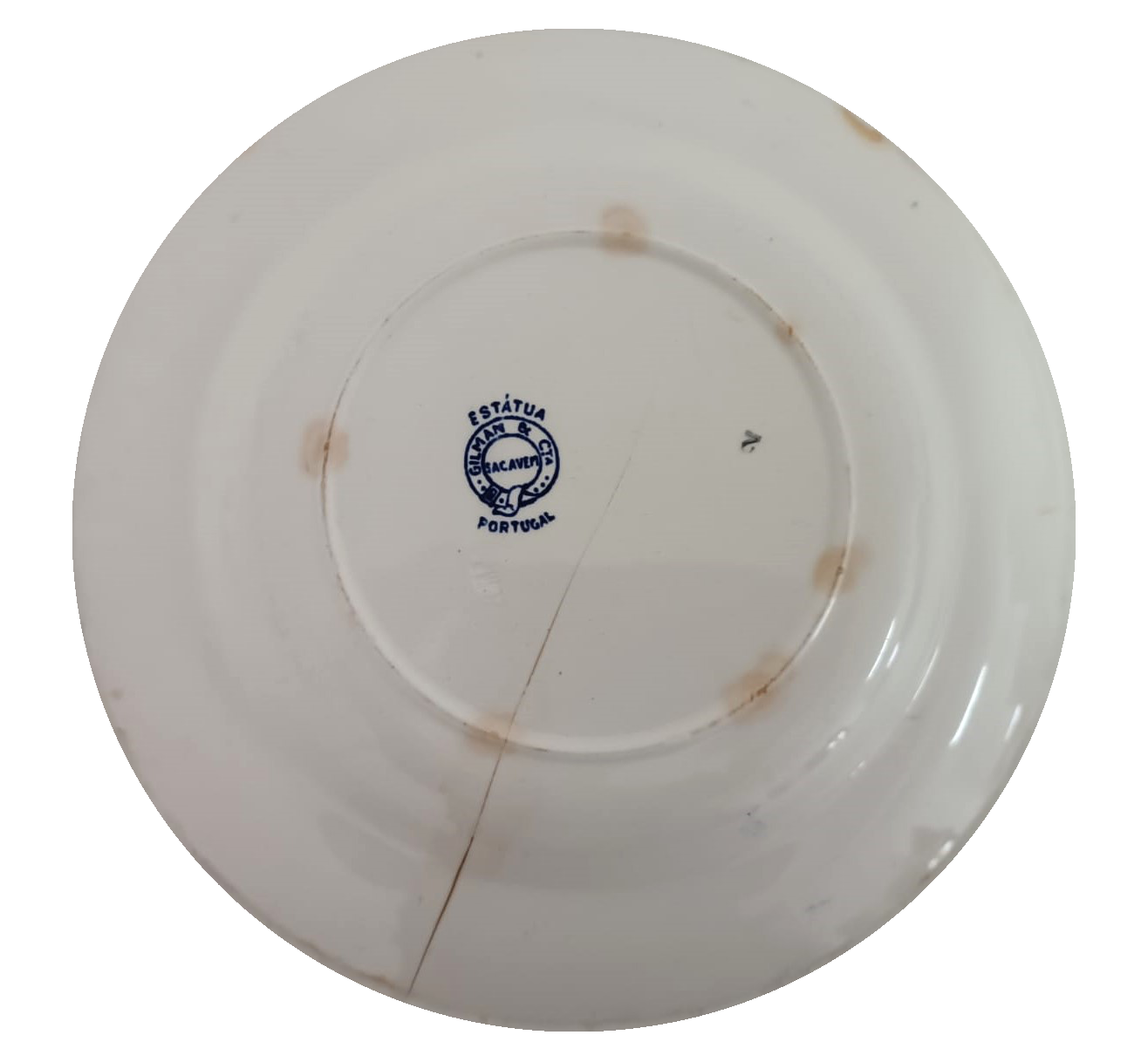 19th-century blue and white porcelain plate