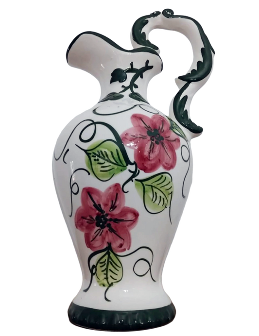 Hand-Painted 50 cm Decorative Alcobaça Pitcher