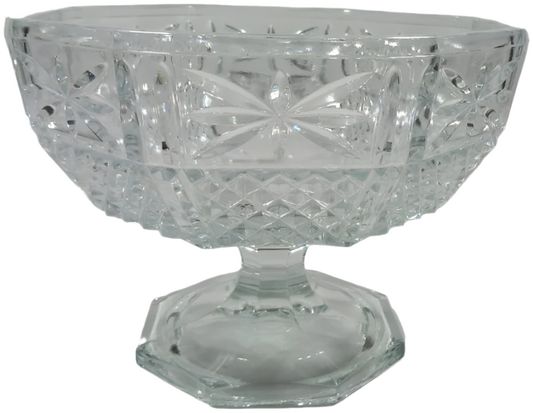 Portuguese Crystal Fruit Bowl – 1940s–1950s